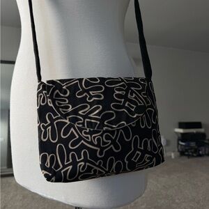 Stylish Black Patterned Women's Bag